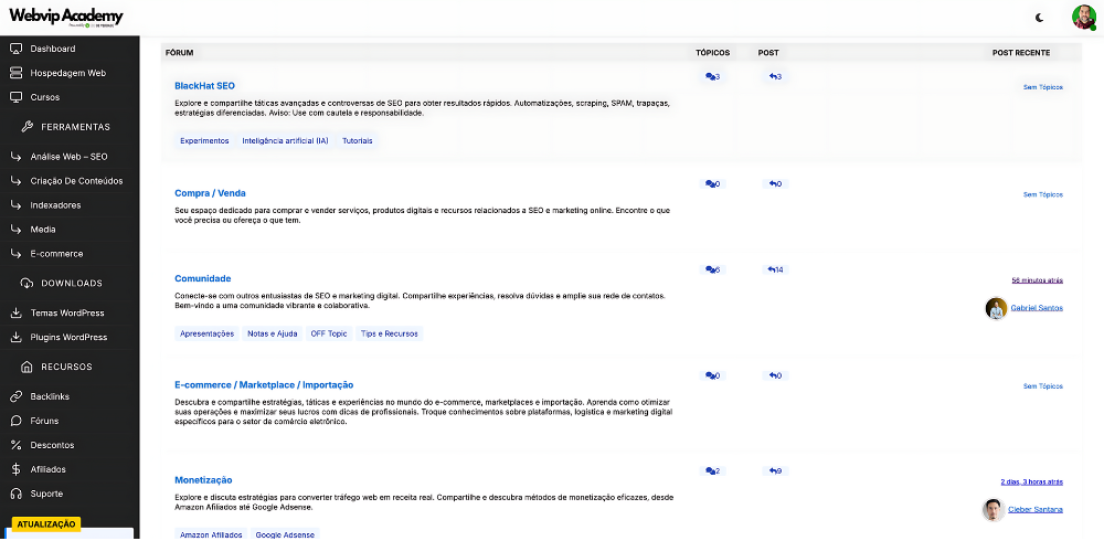 Webvip Academy forum seo privado